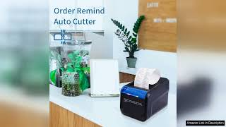 Rongta 80mm POS Printer 350mms Thermal Receipt Printer with Auto Cutter USB Review [upl. by Pandich]