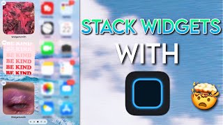 HOW TO STACK WIDGETSMITH WIDGETS  IOS 14 [upl. by Bennir]