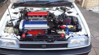 AE94 Toyota Corolla 4AGE 20V Silvertop  Engine clicking sound [upl. by Grados]