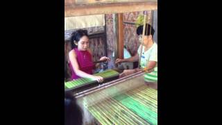 Weaving raffia in Bohol [upl. by Selhorst]