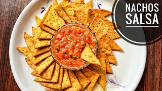 Nachos Salsa Recipe  Spicy Mexican Snacks Recipe  How to make Salsa  TacosNachos Recipe [upl. by Akapol]