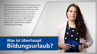 Was ist Bildungsurlaub DAATechnikum [upl. by Cristie]