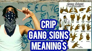 CRIP GANG SIGNS MEANINGS [upl. by Burg]