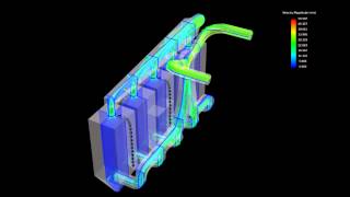 Improved Baghouse Outlet Animation CFD [upl. by Ynttirb]