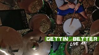 Tesla  Gettin Better Drum Cover Live as FK [upl. by Stannwood108]