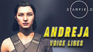 Starfield Andreja Voice Lines [upl. by Notnats]