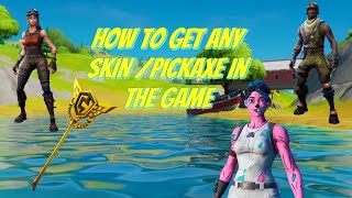 How to get any Fortnite skinpickaxe 👀 [upl. by Aneeram637]