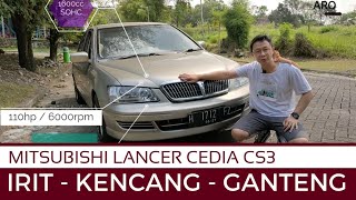 Review amp Spesifikasi Lengkap Mitsubishi Lancer Cedia CS3 1600cc SOHC 2003 Evo 6 Lite Version [upl. by Lonne]