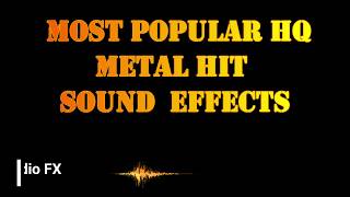 metal hit Impact metal hit sound effect HQStudio FX [upl. by Nizam909]