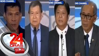 4 presidential candidates humarap sa SMNI debates  24 Oras [upl. by Eatnod]