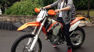 2014 ktm 250 exc f first ride [upl. by Cyma838]