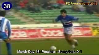 Gianluca Vialli  123 goals in Serie A part 13 145 Sampdoria 19841989 [upl. by Cony515]