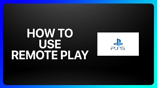 How To Use Remote Play On Ps5 Tutorial [upl. by Auqenahc]