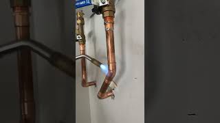 Time Lapse Installation of a Tankless Water Heater plumbing [upl. by Marven]