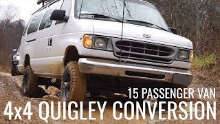 4x4 OFF ROAD PASSENGER VAN  Quigley Conversion Ford E350 [upl. by Schlessinger]