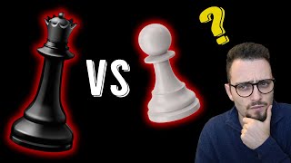 EASY CHESS ENDGAMES Queen vs Pawn [upl. by Thomsen]