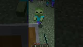 1000 ZOMBİ vs 1 İNSAN minecraft shorts [upl. by Desdemona995]