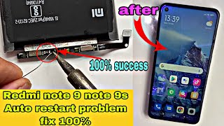 How To Fix Redmi note 9 note 9s Auto Restart Problem  Fix 100 You Can do This at Your Own [upl. by Adnerb]