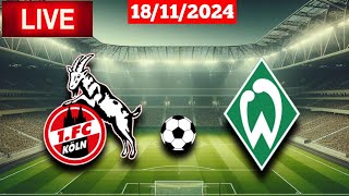 Kolnw Vs Werder Bremenw  Frauen Bundesliga Live Match Score Today 🛑 [upl. by Penelopa]