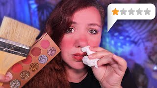 I WENT TO THE WORST REVIEWED MAKEUP Salon in my CITY 💄 Soft Talk ASMR Roleplay [upl. by Meehar572]