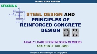 SESSION 6 Steel Design and Principles of Reinforced Concrete Design by Engr Palma May 15 2024 [upl. by Eecats809]