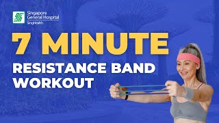 Effective 7 Minute Workout for Busy Adults  FULL BODY RESISTANCE BAND WORKOUT [upl. by Adnola]