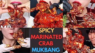 🌶️🦀🍜Spicy Crab Mukbang Marinated Crab Mukbang ASMR  Seafood Mukbang  MUKBANG COMPILATION🌶️🔥🔊 [upl. by Shaughn]