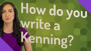 How To Write A Kennings Poem [upl. by Nnaeirb889]