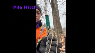 How to tie a Pile Hitch [upl. by Hibbs]