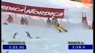 Alessandro Fattori wins downhill Val dIsere 2000 [upl. by Yelruc]