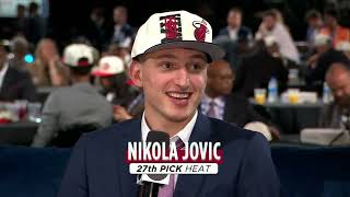 Nikola Jovic wants to meet Nikola Jokic 😂  2022 NBA Draft [upl. by Kamal897]