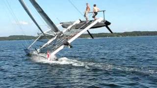 Extreme Catamaran Sailing Stars amp Stripes Just another day [upl. by Iaj]