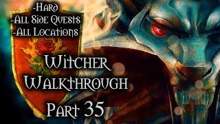 Witcher Walkthrough Part 35 Order Path  Hard  All Side Quests [upl. by Emia]