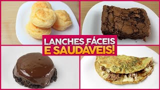 7 RECEITAS SAUDÁVEIS DE LANCHE DA TARDE  Deliciosas Rápidas e Fáceis de Fazer [upl. by Ssitnerp267]