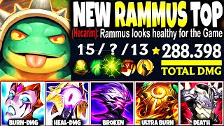 My New Rammus Season 14 Top Build Guide BROKE THE GAME 1v9 280000 DMG 🔥 LoL Rammus s14 Gameplay [upl. by Krys336]