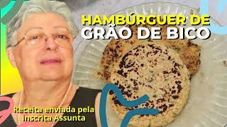 🍔HAMBÚRGUER de GRÃO de bico Receita de hambúrguer CASEIRO [upl. by Rosinski]