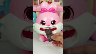 Satisfying with Unboxing amp Review Cute Pink Rabbit Set Toys Kitchen Brushing Teeth ASMR Videos [upl. by Imled24]