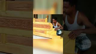 Wooden door making amp Setup instavideo wood woodendoordesign woodendoor wooddoordesign [upl. by Bratton]