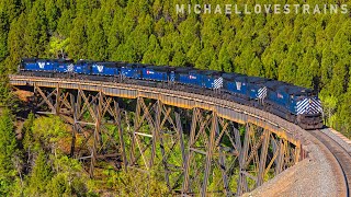 Extreme Freight Trains on Montanas Mullan Pass [upl. by Immaj841]