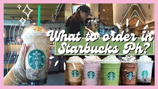 What to order in Starbucks Ph  Customized Starbucks drinks  How to order in Starbucks starbucks [upl. by Inoj256]