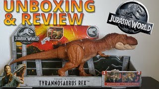 Thrash n Throw Trex Jurassic World Fallen Kingdom [upl. by Joey687]