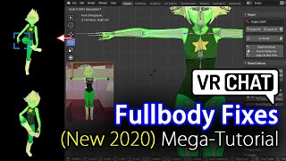 NEW 2020 VRChat FBT Fixes Fullbody Avatar MegaTutorial [upl. by Ayenat]