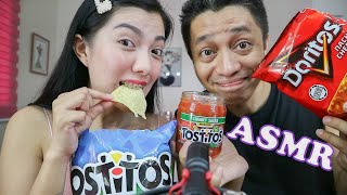 ASMR Tostitos and Doritos Crispy or Crunchy [upl. by Garibull554]