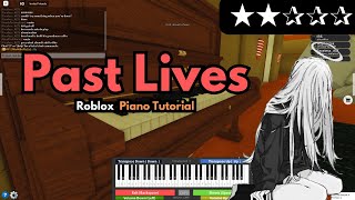 Børns  Past Lives Intro  EASY RobloxVirtual Piano Tutorial [upl. by Dlareg]