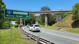 EUMUNDI to NOOSA HEADS【SUNSHINE COAST 4K DRIVE】QUEENSLAND AUSTRALIA 4K 60fps [upl. by Neyrb]