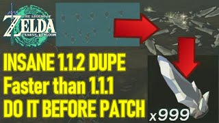 INSANE NEW 112 Duplication Glitch FASTER THAN 111 best dupe  Zelda Tears of the Kingdom [upl. by Obnukotalo]