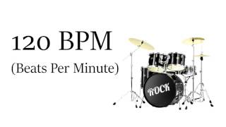 120 BPM Simple Rock Drum Beat Straight Beat  Drum Loop Track 120 Beats Per Minute [upl. by Armmat655]