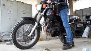 Yamaha TW 125 straight pipe [upl. by Nivanod]