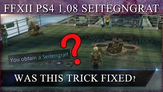 Final Fantasy 12 PS4 Update 108  Can you STILL guarantee Seitengrat with RNG manipulation [upl. by Adilen]