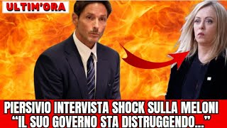 ⚪PIERSILVIO BERLUSCONI DICHIARAZIONE SHOCK SU GIORGIA MELONI quotIL SUO GOVERNO HAquot [upl. by Roshelle769]